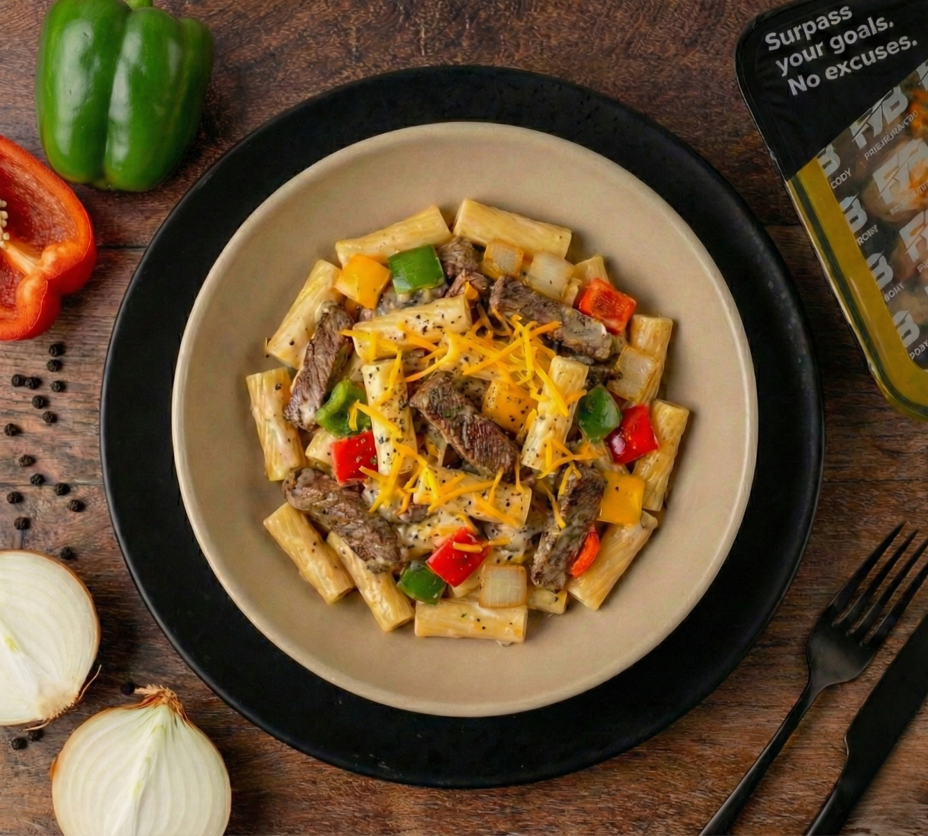 Philly Cheese Steak Pasta