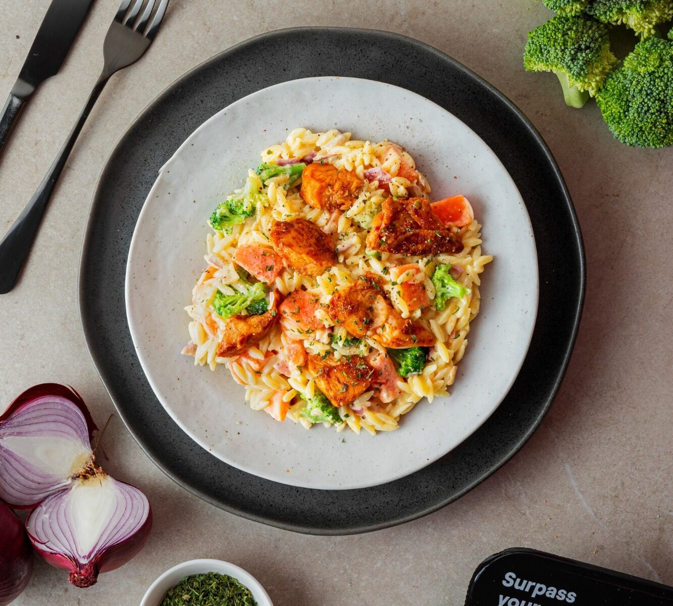 Orzo - Honey Mustard Chicken