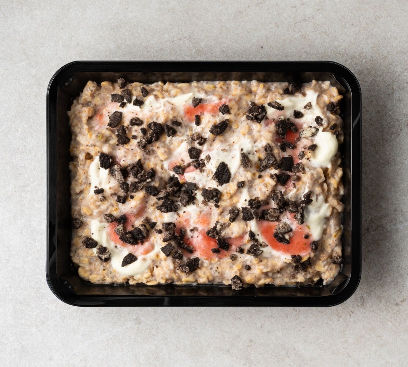 High Protein Overnight Oats - Strawberry Cheesecake