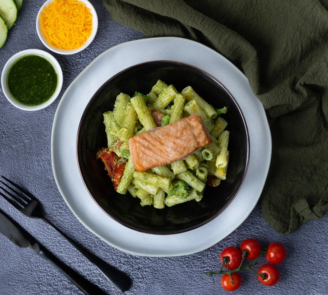 Pasta Pesto - Zalm