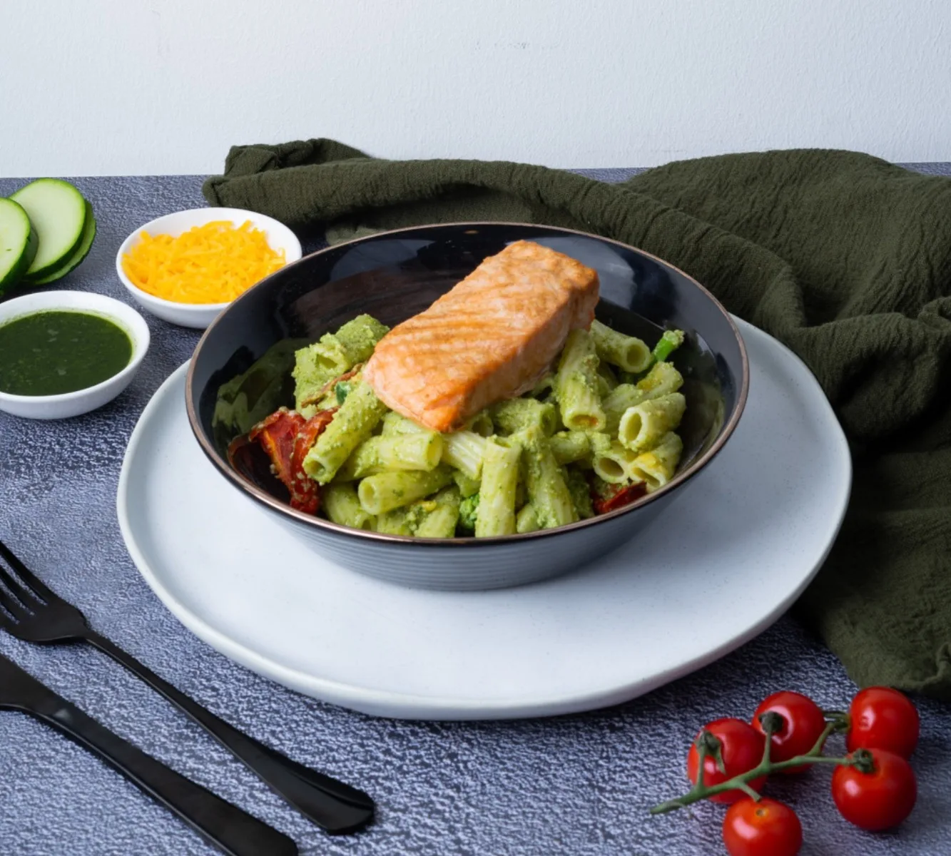 Pasta Pesto - Zalm